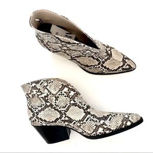 Zara Animal Print Cowboy Boots